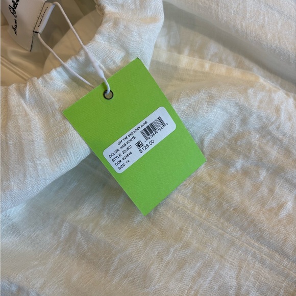 Sam Edelman Off-the-Shoulder Puff-Sleeve A-Line Midi Dress – Size 14 - Picture 8 of 8